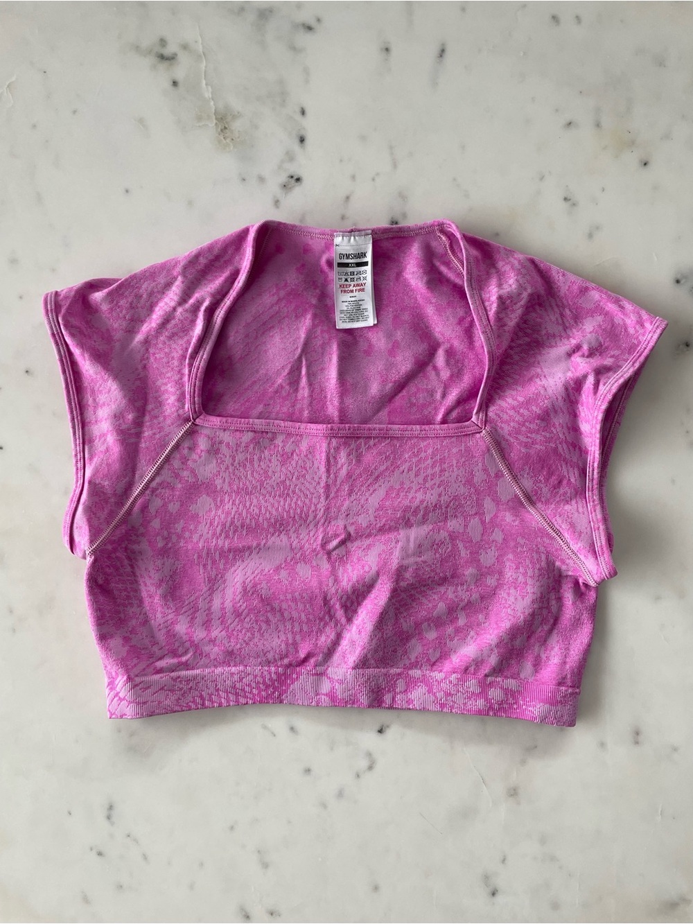 Gymshark ADAPT ANIMAL X WHITNEY Seamless Crop Top